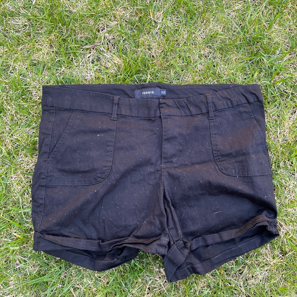 TORRID Black Jean Jegging Shorts